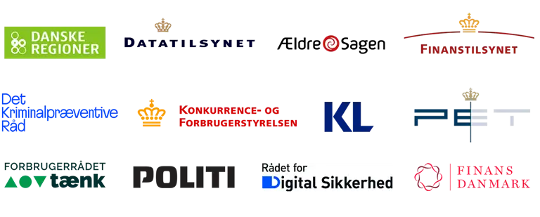 Logo af Sikkerdigitals samarbejdspartnere